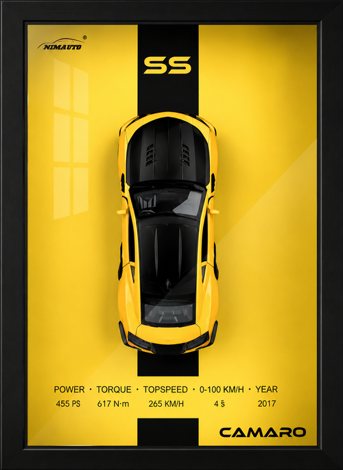 Chevrolet Camaro SS 1:32 Die-Cast 3D Shadow Box